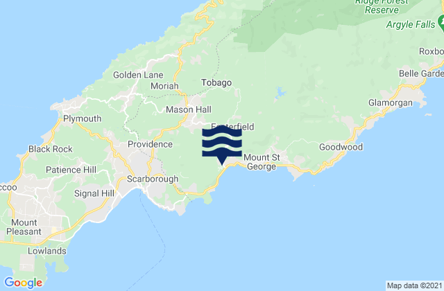 Saint George, Trinidad and Tobago tide times map