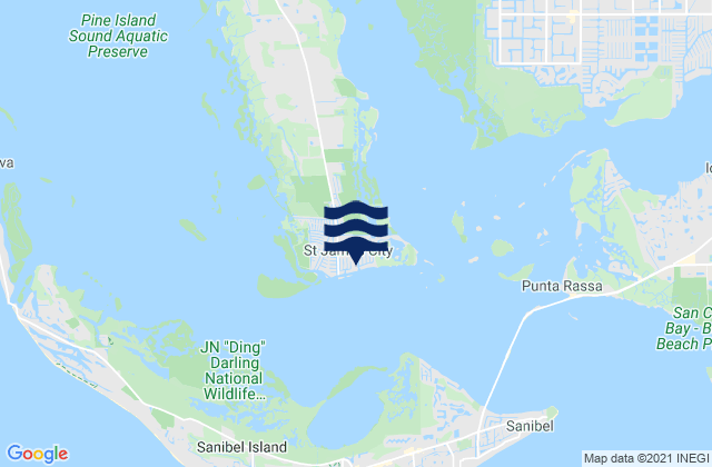 Saint James City, United States tide chart map