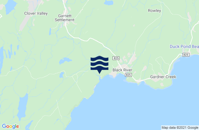 Saint John County, Canada tide times map