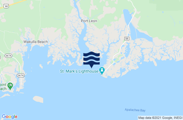 Saint Marks, Saint Marks River, Apalachee Bay, United States tide chart map