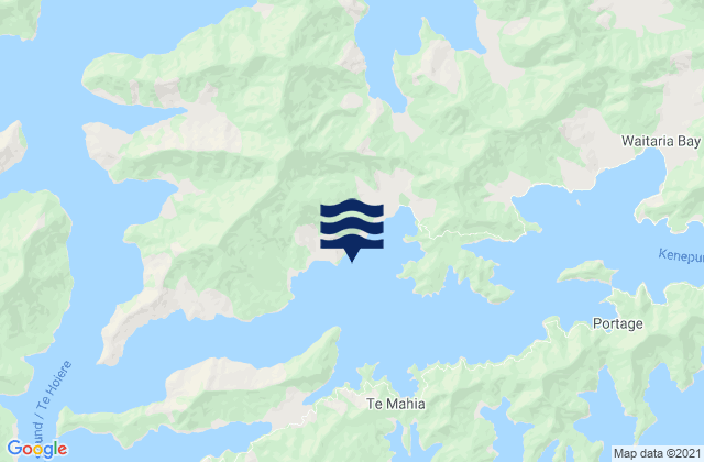 Saint Omer Bay, New Zealand tide times map
