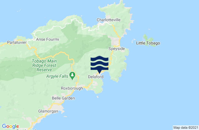 Saint Paul, Trinidad and Tobago tide times map
