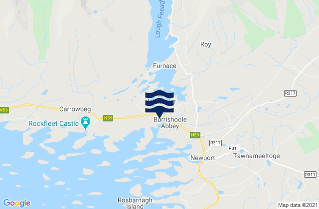 Saint's Island, Ireland tide times map