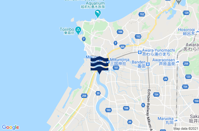 Sakai-shi, Japan tide times map