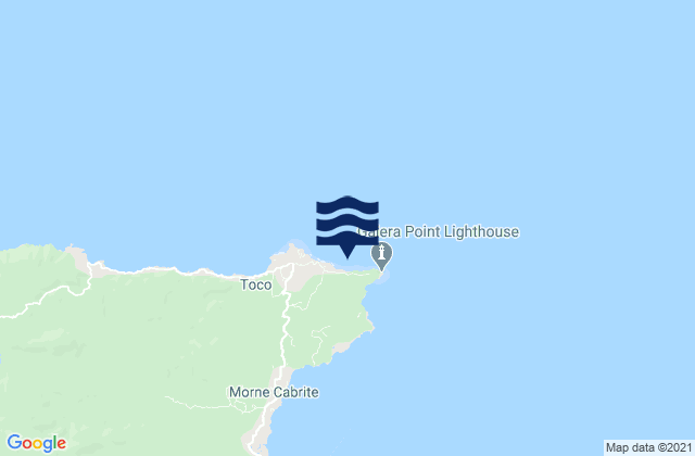 Salibea Bay, Trinidad and Tobago tide times map