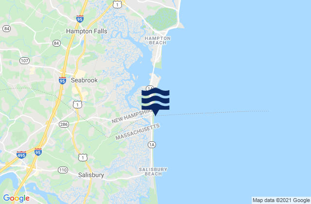 Salisbury Beach, United States tide chart map