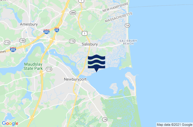 Salisbury, United States tide chart map