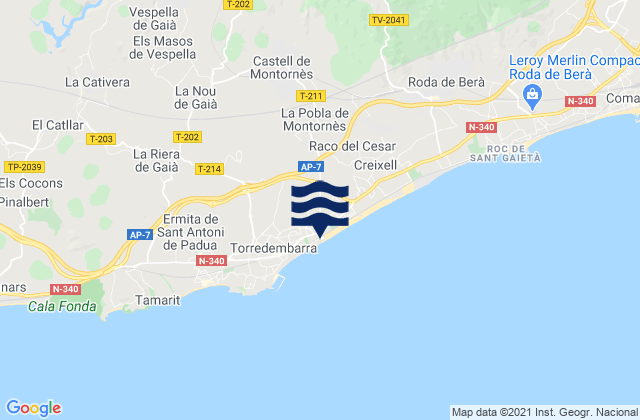 Salomo, Spain tide times map
