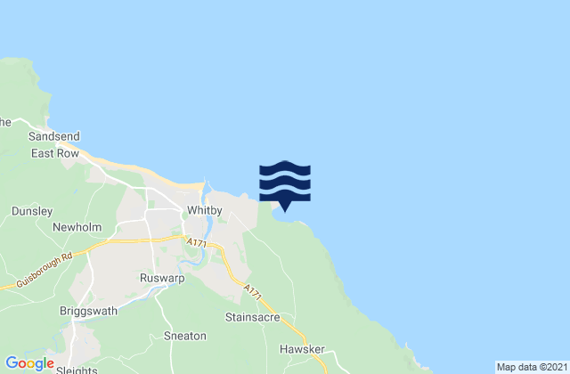 Saltwick Bay, United Kingdom tide times map