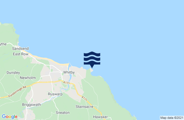 Saltwick Nab, United Kingdom tide times map