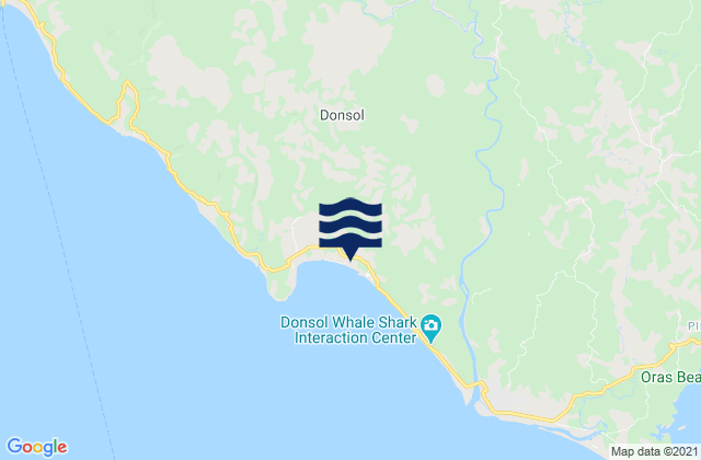 Salvacion, Philippines tide times map