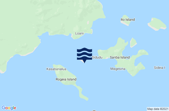 Samarai Island, Papua New Guinea tide times map