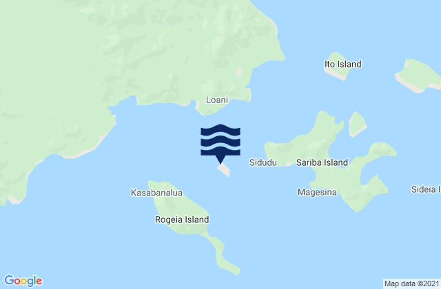 Samarai, Papua New Guinea tide times map