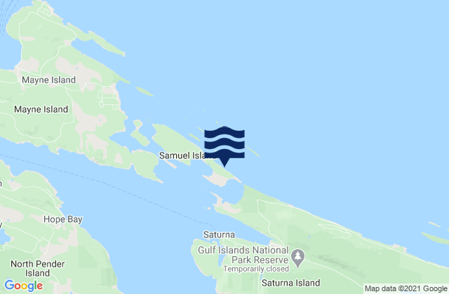 Samuel Island (North Shore), United States tide chart map