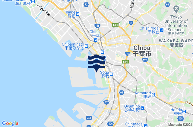 Samugawa, Japan tide times map
