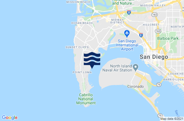 San Diego (Quarantine Station), United States tide chart map