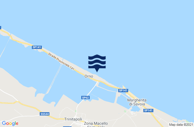 San Ferdinando di Puglia, Italy tide times map