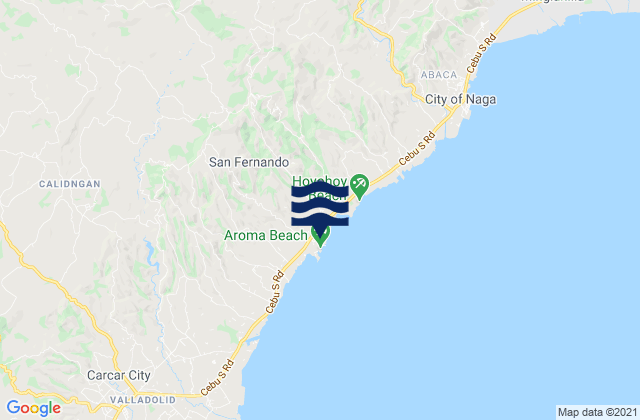 San Fernando, Philippines tide times map