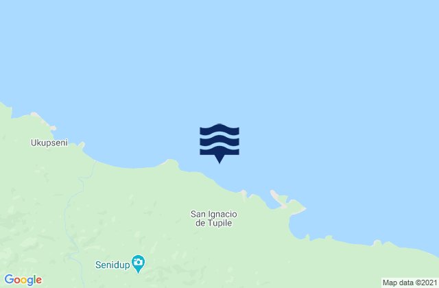 San Ignacio de Tupile, Panama tide times map