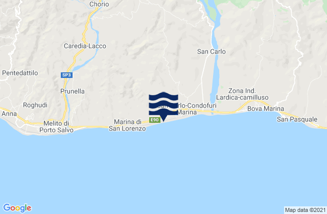 San Lorenzo, Italy tide times map