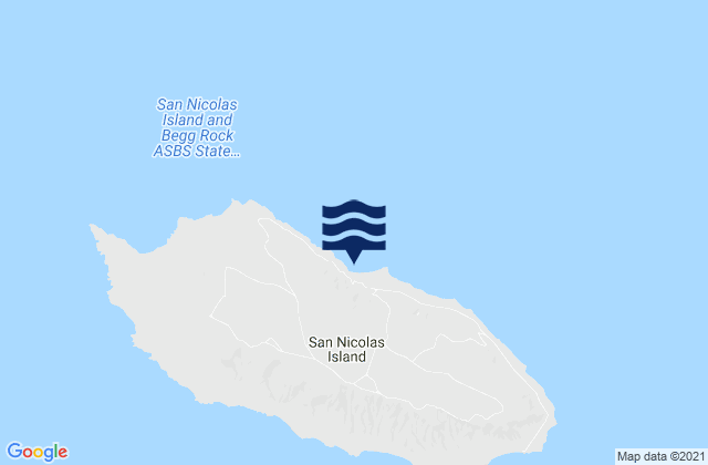 San Nicolas Island, United States tide chart map
