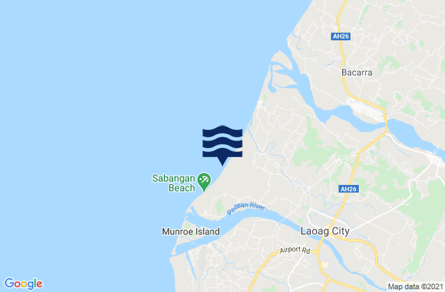 San Nicolas, Philippines tide times map