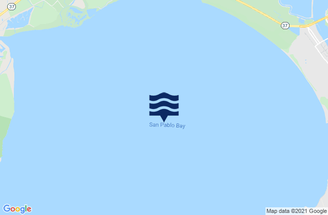 San Pablo Bay, United States tide chart map