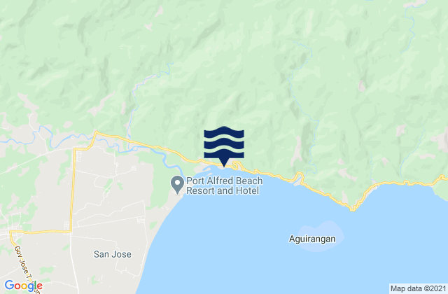 San Sebastian, Philippines tide times map