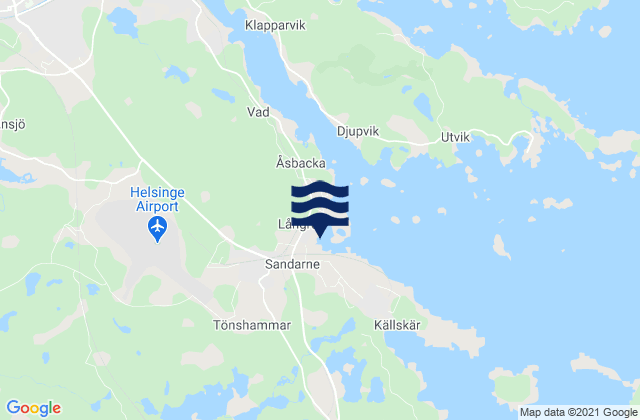 Sandarne, Sweden tide times map