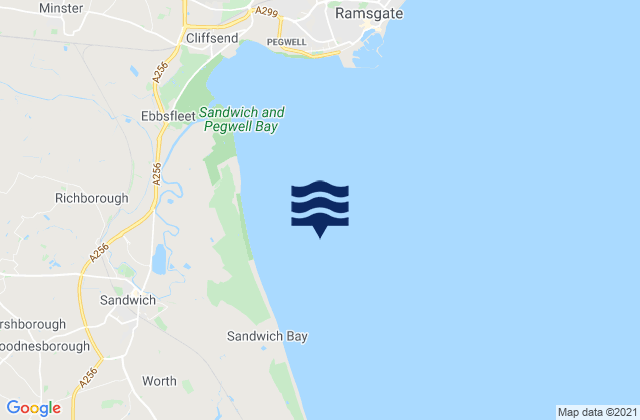 Sandwich Bay, United Kingdom tide times map