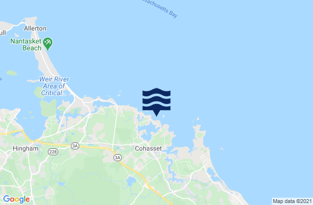 Sandy Beach, United States tide chart map