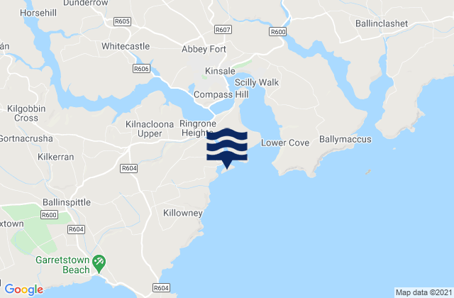 Sandy Cove Island, Ireland tide times map