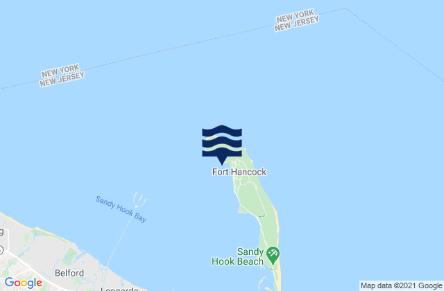 Sandy Hook (fort Hancock), United States tide chart map