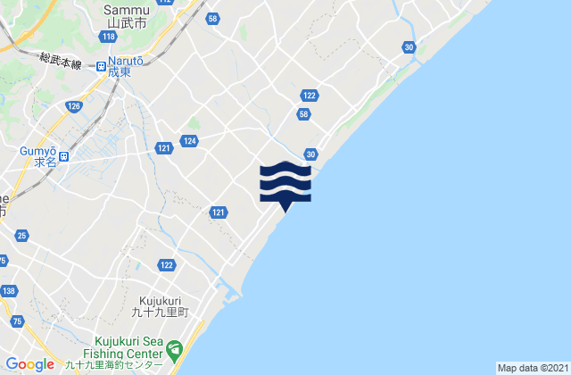 Sanmu-shi, Japan tide times map