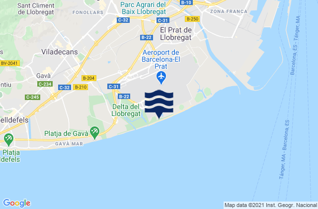 Sant Feliu de Llobregat, Spain tide times map