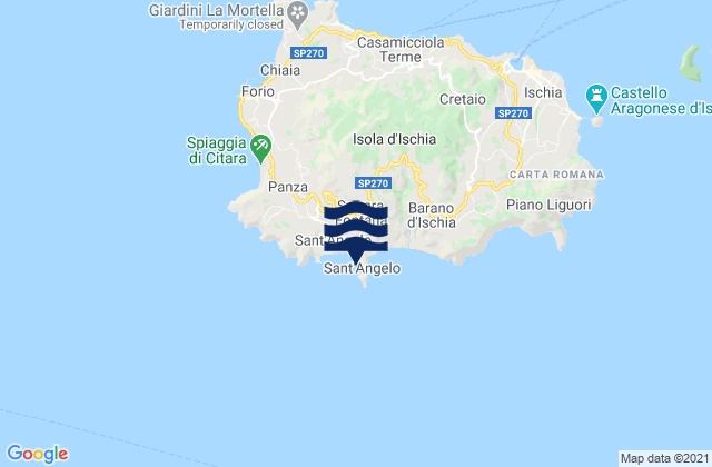 Sant'Angelo, Italy tide times map