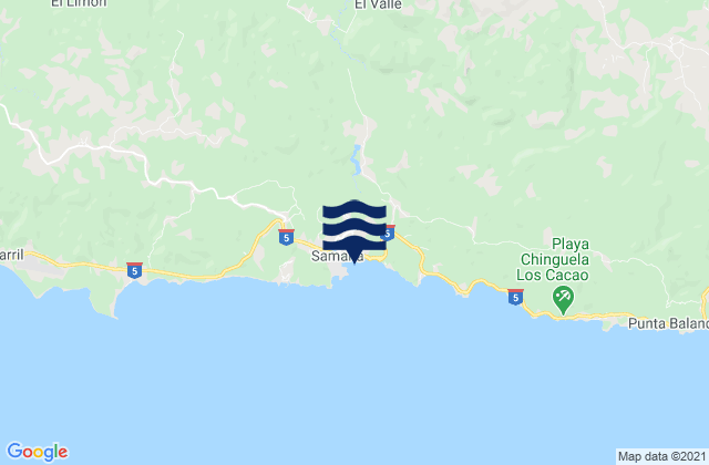 Santa Barbara de Samana, Dominican Republic tide times map