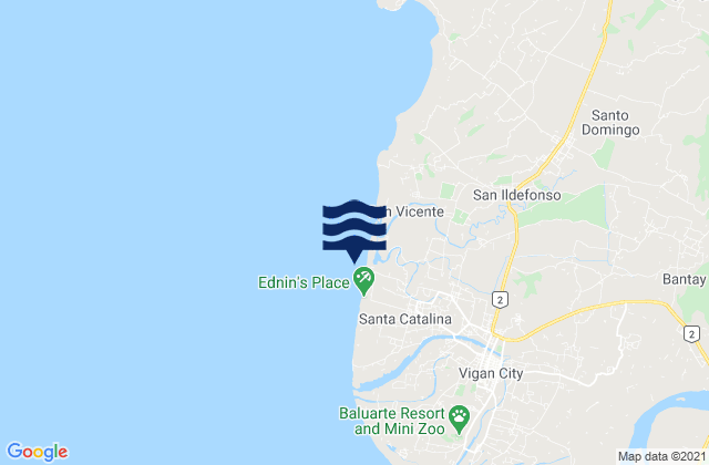 Santa Catalina, Philippines tide times map
