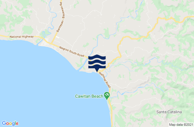 Santa Catalina, Philippines tide times map