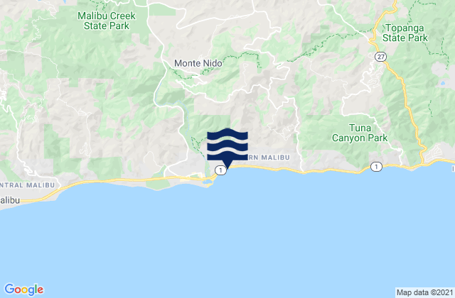 Santa Clara Rivermouth, United States tide chart map