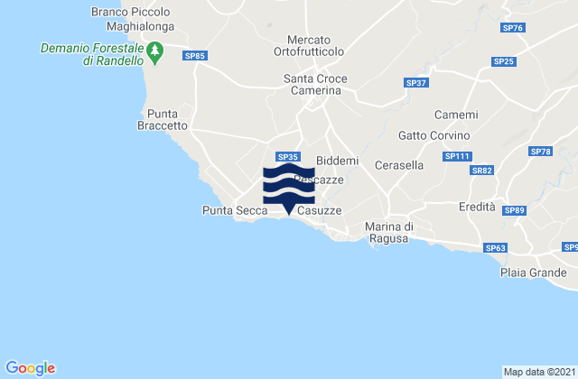 Santa Croce Camerina, Italy tide times map
