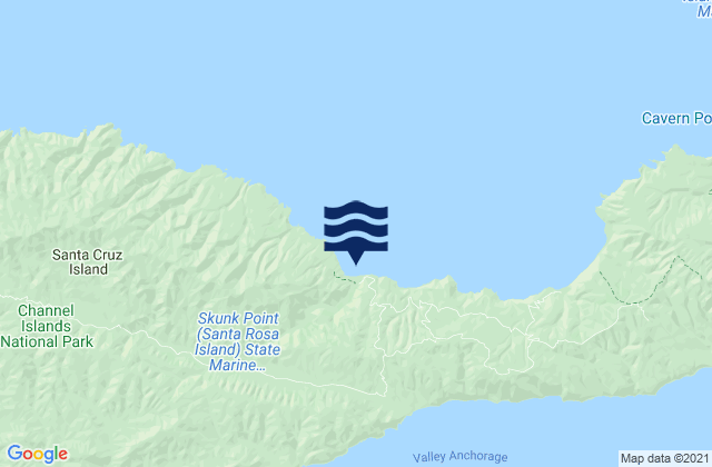 Santa Cruz Island, United States tide chart map
