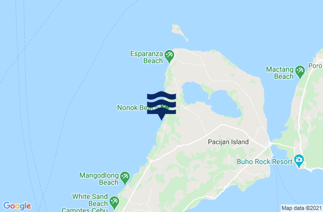 Santa Cruz, Philippines tide times map