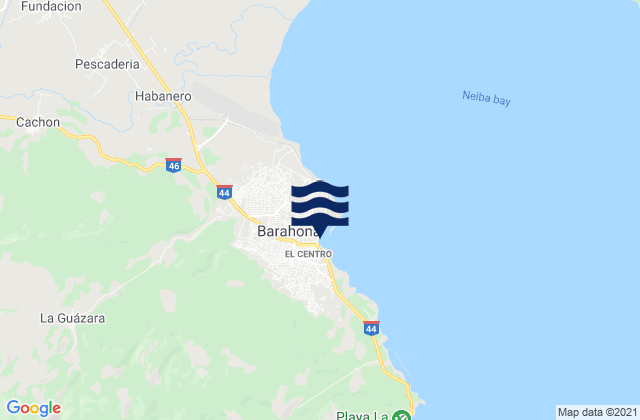 Santa Cruz de Barahona, Dominican Republic tide times map