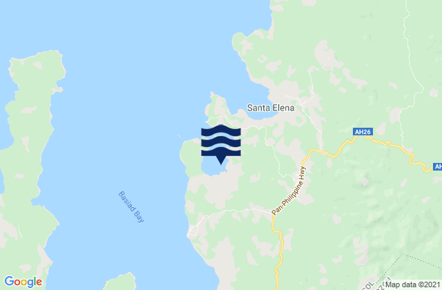 Santa Elena, Philippines tide times map