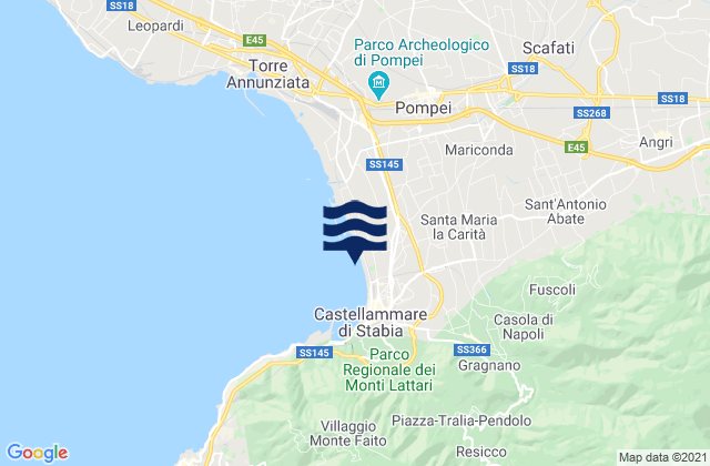 Santa Maria La Carita, Italy tide times map