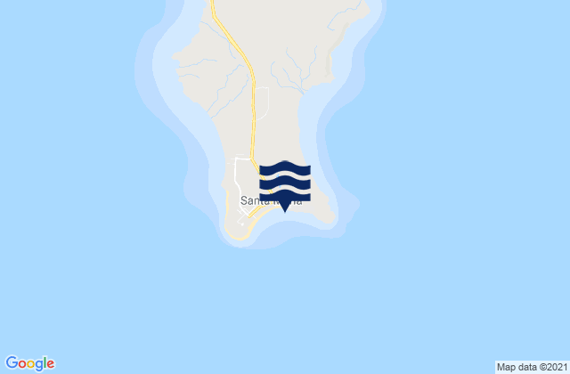 Santa Maria, Cabo Verde tide times map