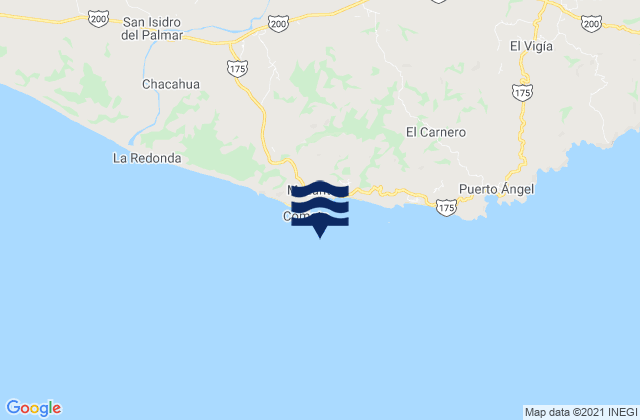Santa Maria Tonameca, Mexico tide times map