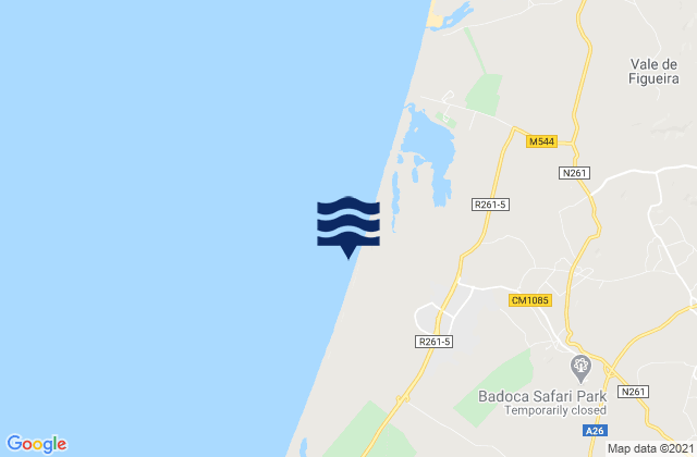 Santo Andre, Portugal tide times map