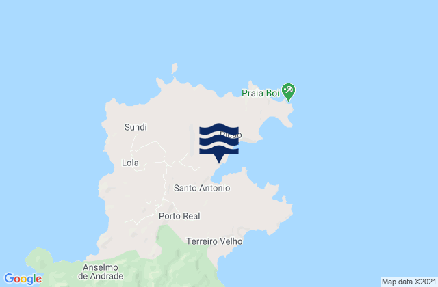 Santo Antonio, Sao Tome and Principe tide times map